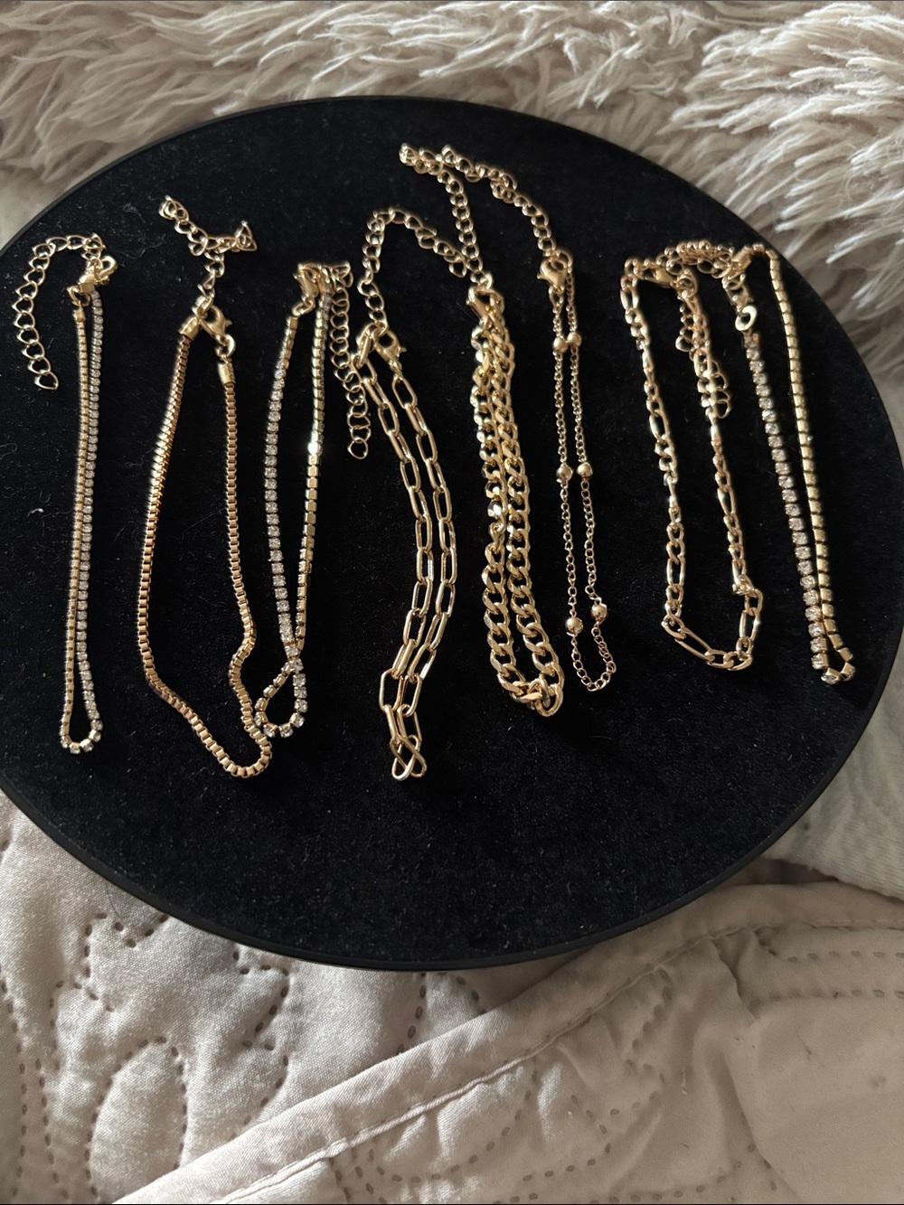 Gold Layered Anklet Set - Unbranded